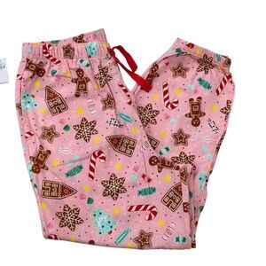 Gingerbread House Women's Pajamas - Pink